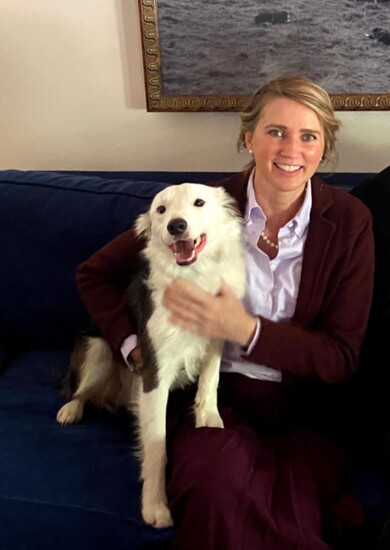 Tressa XXXX, Holland Pediatric Therapy, with her dog, xxxxx