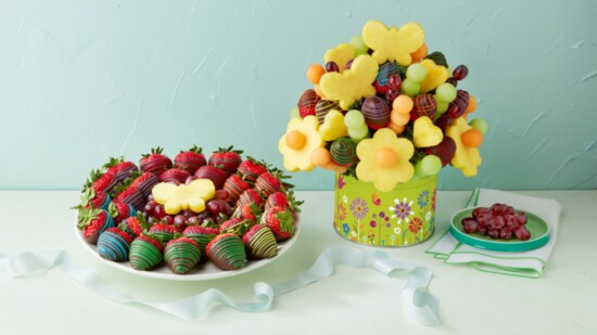 Rainbow and Butterflies with Dipped Fruit Box from Edible Arrangements.