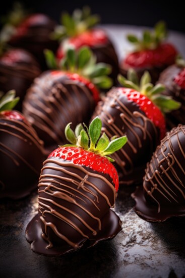 Chocolate-Dipped Strawberries.