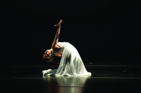 A GAD company member performs. a contemporary dance.