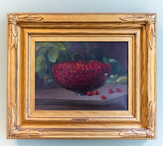 Bowl of Cherries, by Charles Ethan Porter, the first major Black American painter to travel to Paris for art education