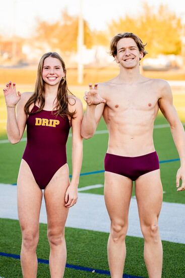 Laurel Hoskovec and Zach Collins