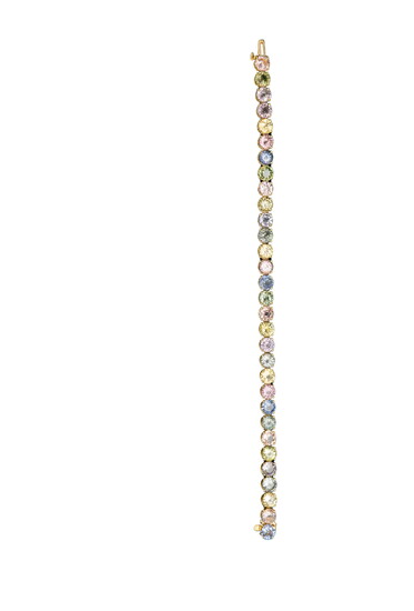 EASTER EGG PASTEL GEMSTONE COLLECTION BRACELET Yellow gold with unheated sapphires. Price upon request