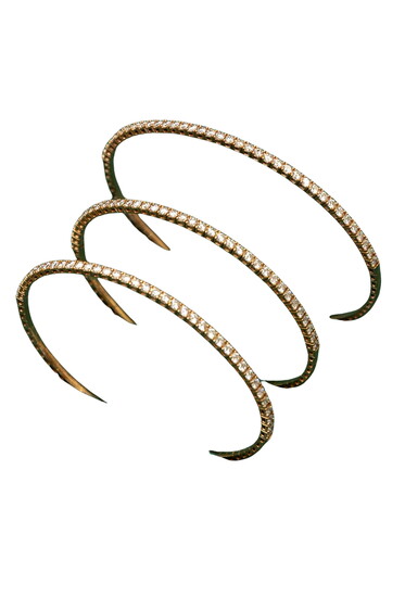 FLEX BRACELETS Rose, white and yellow gold featuring lab or natural diamonds, starting at $2,800.