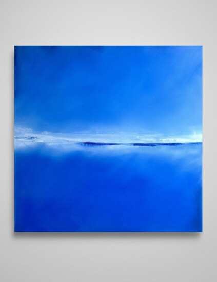 “Kefi (Fun),” 30 x 30 inches, oil on canvas, by Patricia M. Dolan. (Photo courtesy of the artist)