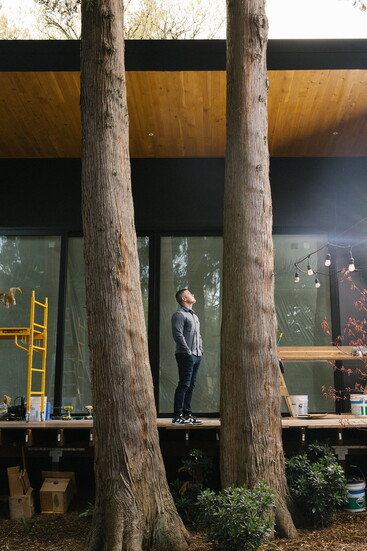 Adam onsite of his current Kirkland Project.