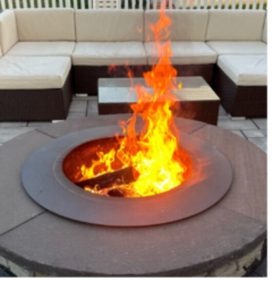 Outdoor space designed by Gibraltar Masonry. Photo courtesy of Gibraltar Masonry. 