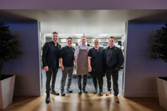 The Foxtail Glenview House Owner Tim Canning (far right) with business partner David Vallegas (far left), X, X and Corporate Chef Maya Nahouli 