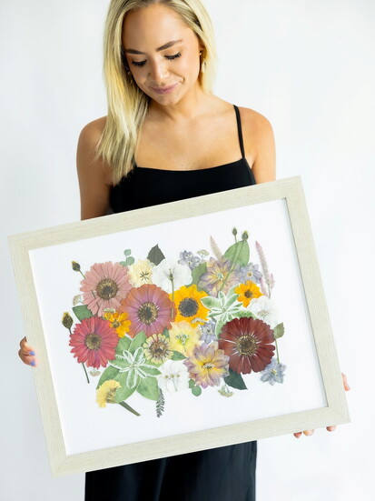 Keri Lann displays a piece of her custom work. 