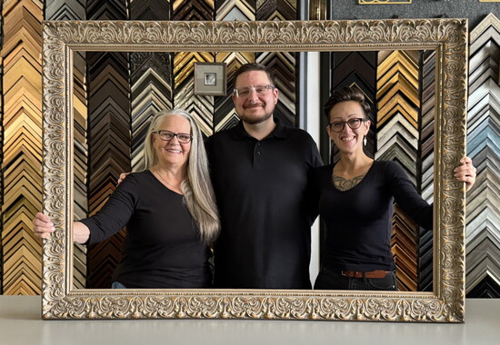 Connie, Zach, and Bree at Fast Frame. Photo Credit: Tracy Riffel. 