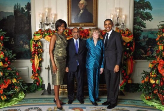 Frank and Debbie with the Obamas