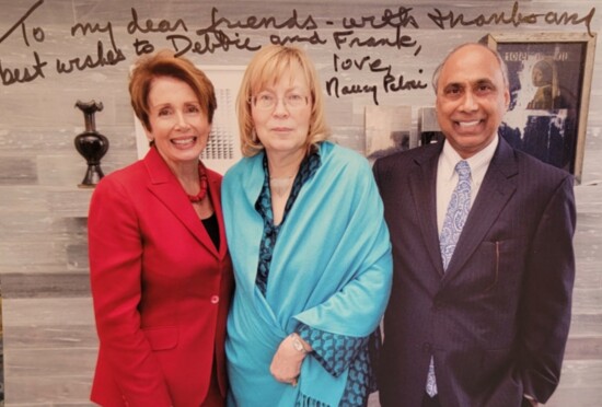 Frank and Debbie with Nancy Pelosi