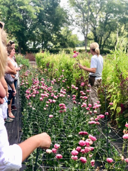 Bouquet workshop at 1818 Farms