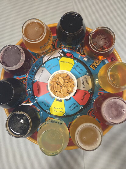 Craft beer tasting at Strange ways Brewery. Photo Credit: Jennifer Waldera