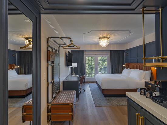 A guest room at The Publisher Hotel. Photo Credit: Courtesy of The Publisher Hotel.