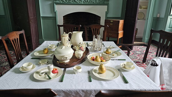 Dining table at Historic Kenmore. Photo Credit: Fredericksburg Economic Development & Tourism