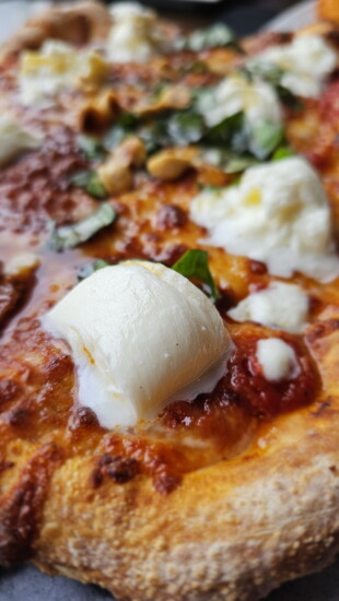 Burrata flatbread at Tapa Rio. Photo Credit: Fredericksburg Economic Development & Tourism