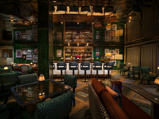 La Monique's striking interiors 