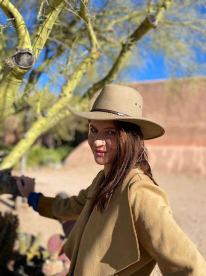 Aneta exploring southern Arizona during a recent visit