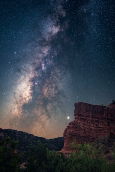 Milky Way as seen near McDonald Observatory.