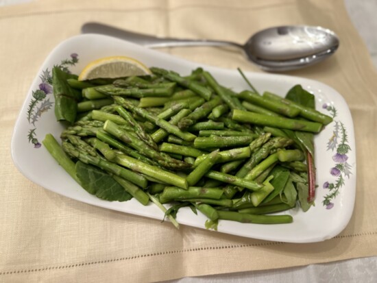 Asparagus Salad With French Vinaigrette / Photo by Becky Diamond