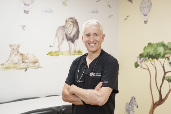 Dr. Darren Saks in one of his exam rooms
