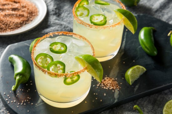 A fresh jalapeno margarita.