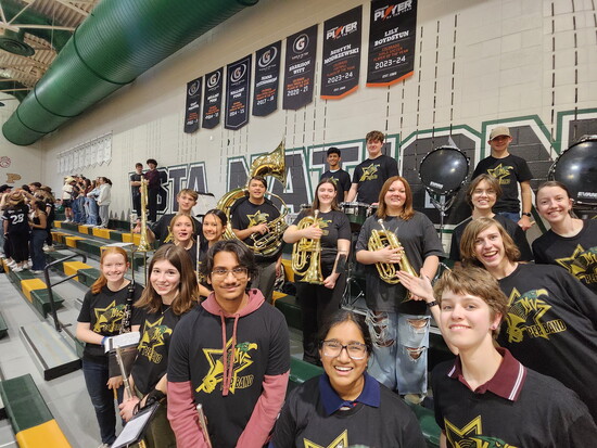 Pep Band for Golden Eagles Basketball Game