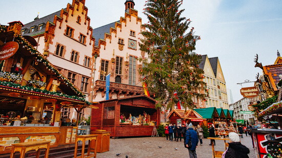 Christmas market in Frankfurt, Germany