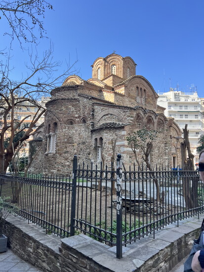 One of the many churches in Thessaloniki. 
