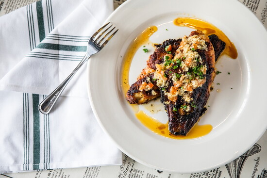 Gatlin's Fins & Feathers. Blackened catfish. Photo by Becca Wright