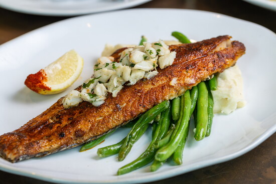 Liberty Kitchen & Oysterette, Texas Red Fish on the Half Shell. Photo by Culinary Khancepts 