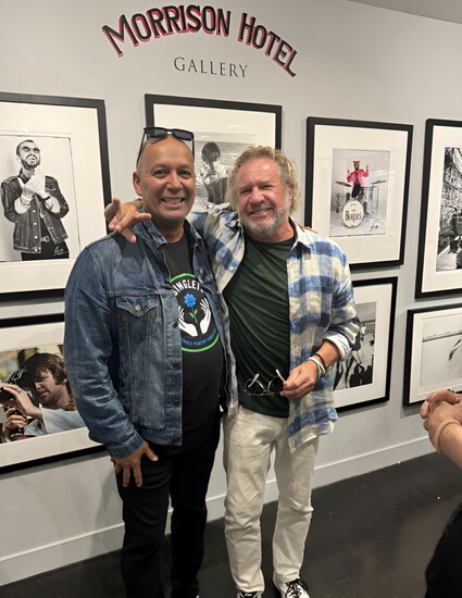 With Sammy Hagar