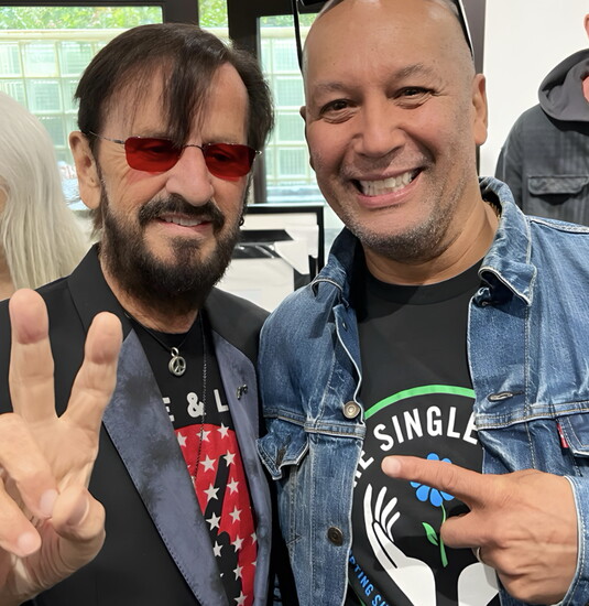 With Ringo Starr