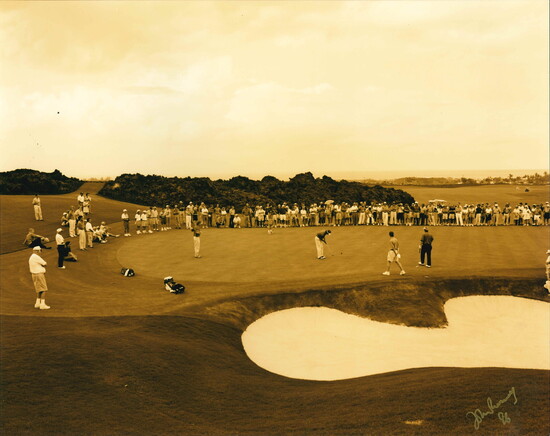 The inaugural round, complete with Jack's commentary for the gallery