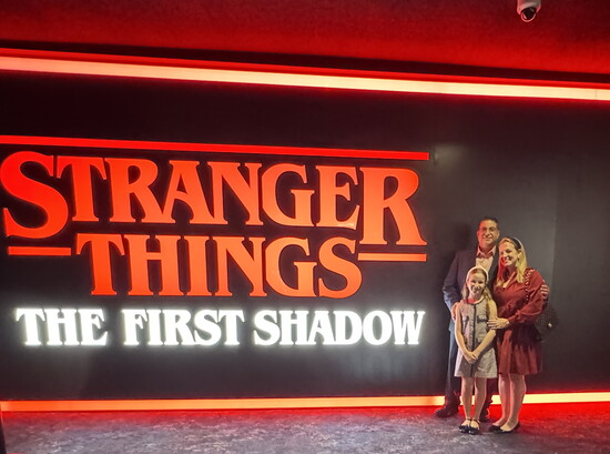 Nick and Tara with their daughter, Broadway star Lia