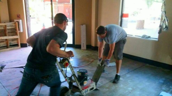 Mike Mercatoris and his brother Chris put some sweat equity into remodeling The Grind a few years ago.