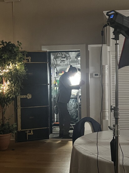 Production of "Written by Mike." Photo Credit: Ryan Cudahy.