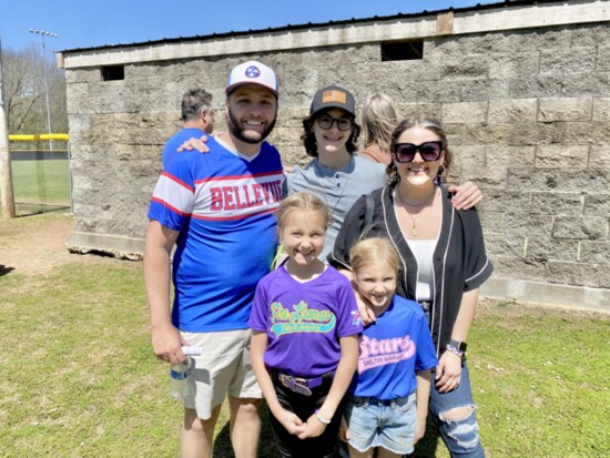 BSAA president Nick Koch and his wife, Sharayah with son, Kingston and daughters Charlie (left front) and Emi (right front). 