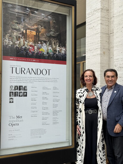 Nancy and Yilmaz in New York at Metropolitan Theatre 
