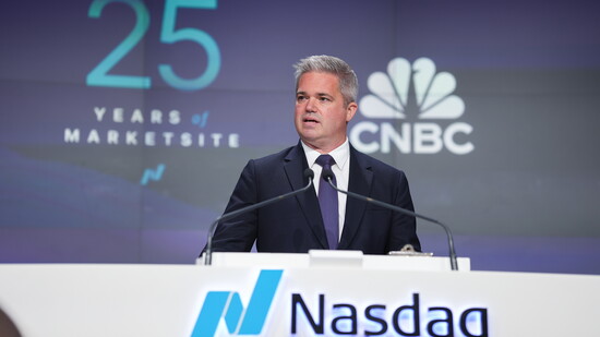 KC at a Nasdaq event.