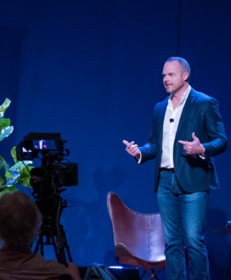 Dr. Moseley speaking at TEDx (photo: Ira Bowman)