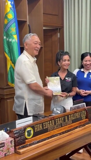 Rose with the Governor of the Philippines