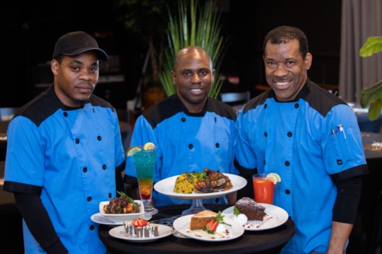Left to right Pastry Chef- Rohan , Master Chef- Omar and Chef Renson