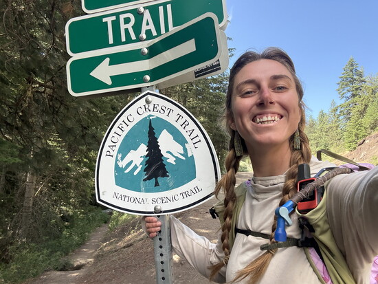 Julianne Mahoney trekked 1,600 miles from Carson City to the Canadian border.