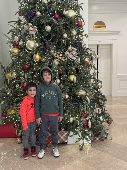 Celebrating Christmas in Charleston. Provided by Jessica Crandall Lawrence.