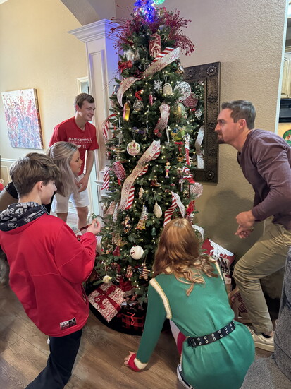 Christmas pickle game in action. Provided by Michelle Tonkin. 