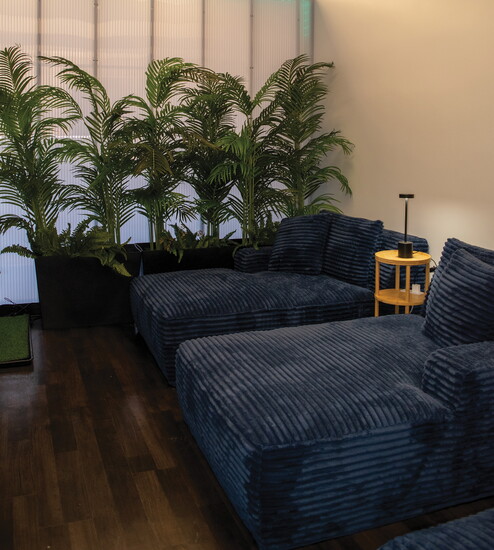 The Serenity Lounge is more than a waiting area — it's an amenity-filled oasis of rest.