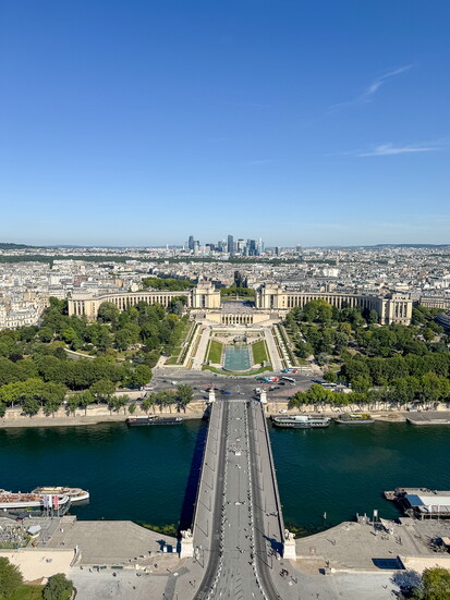 A view from atop the Eiffel
