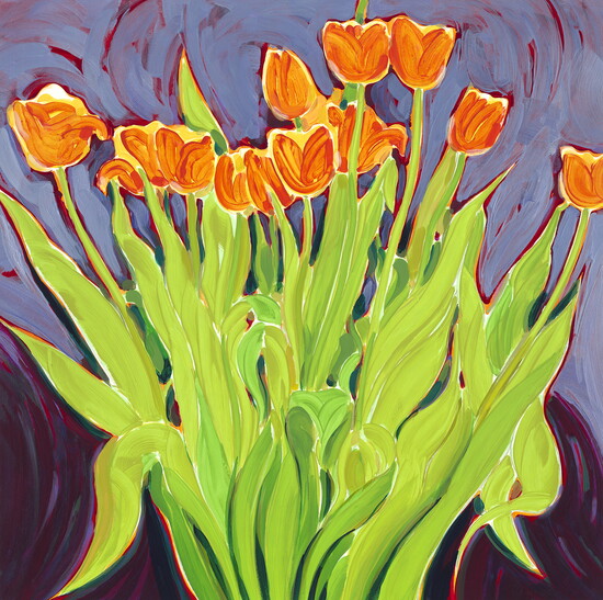 Tangerine Tulips by Matthew